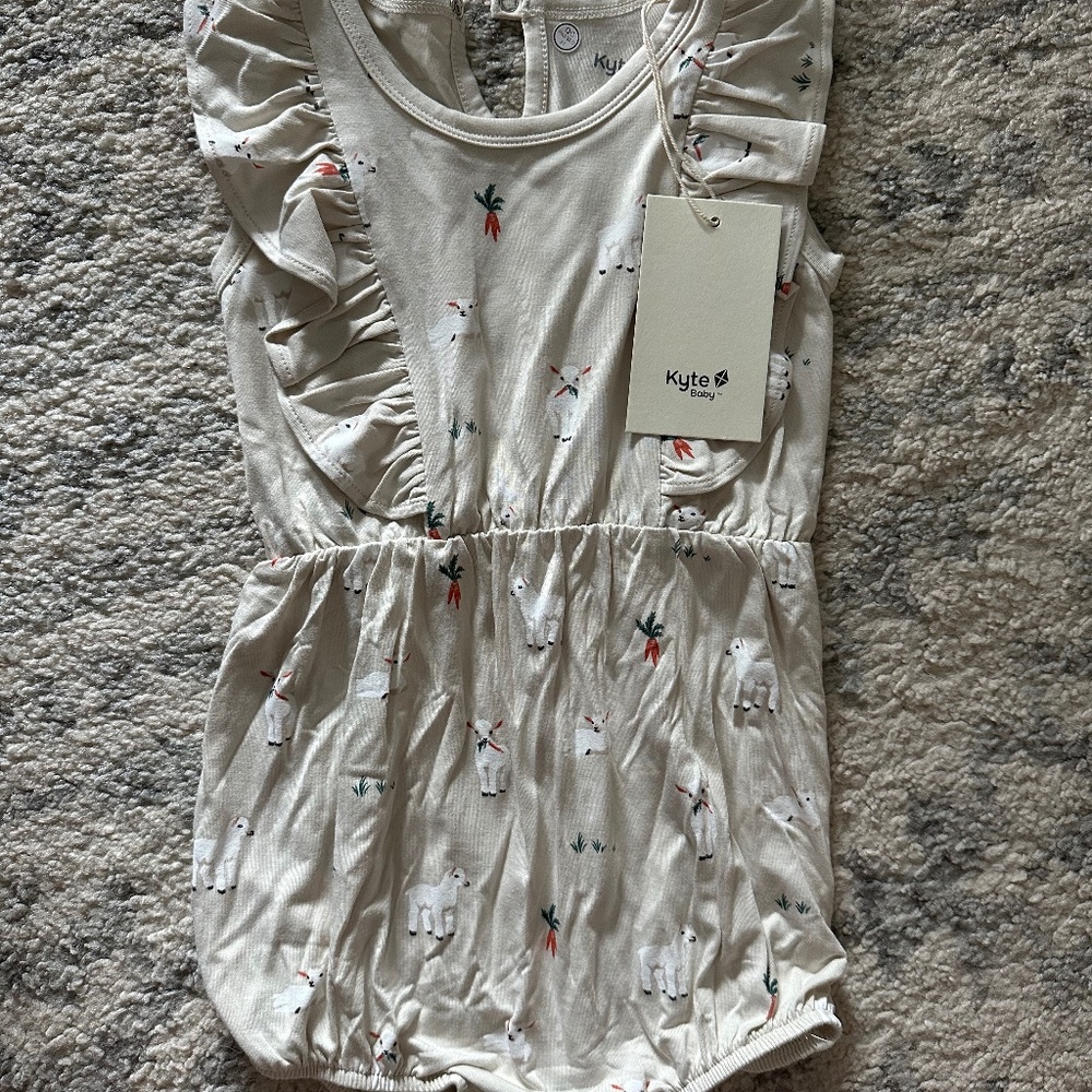 Kyte baby lamb bubble romper